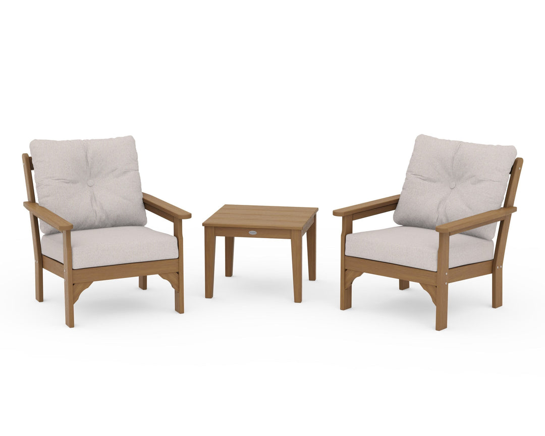 POLYWOOD® Vineyard 3-Piece Deep Seating Set