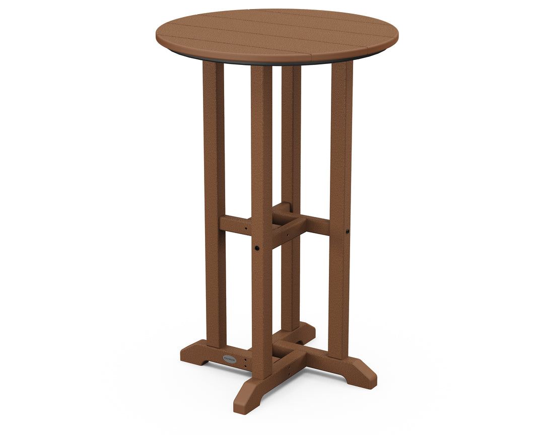 POLYWOOD® 24" Round Farmhouse Counter Bistro Table