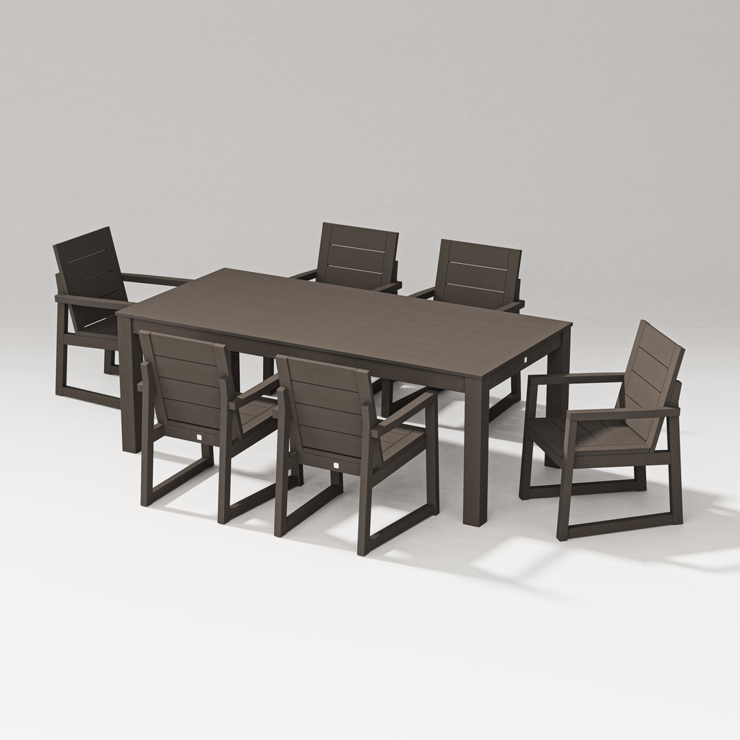 PW Designer Series Elevate 7-Piece Parsons Table Dining Set