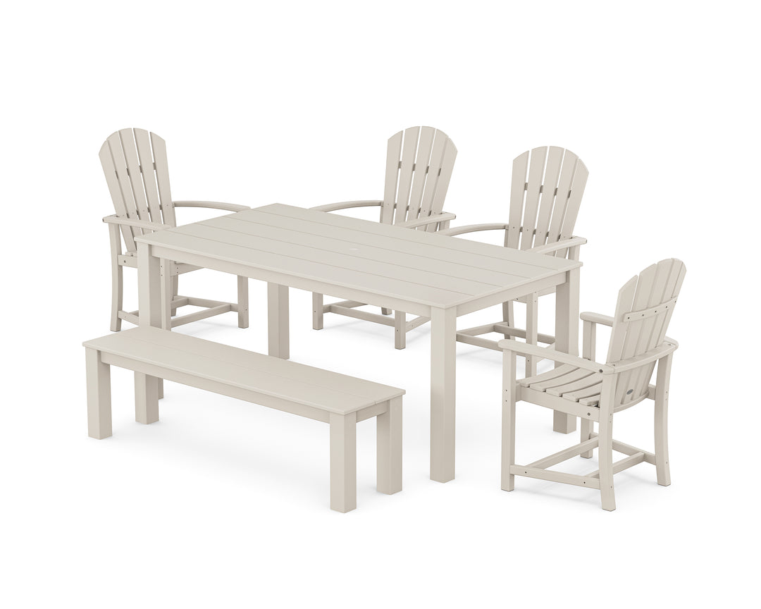POLYWOOD® Palm Coast 6-Piece Parsons Dining Set with Bench