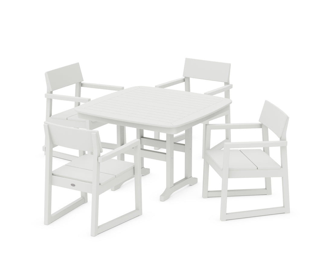 POLYWOOD® EDGE 5-Piece Dining Set with Trestle Legs