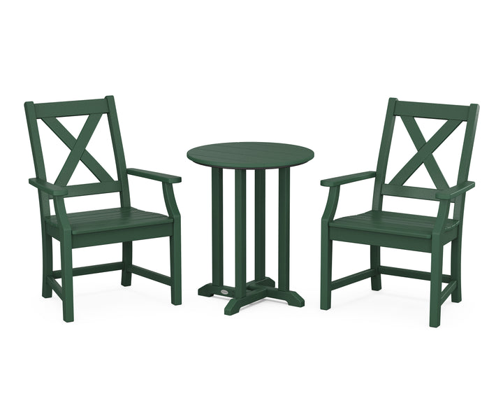 POLYWOOD® Braxton 3-Piece Round Bistro Dining Set