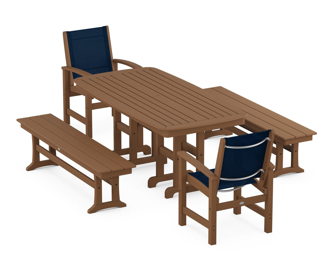 POLYWOOD® Coastal 5-Piece Dining Set