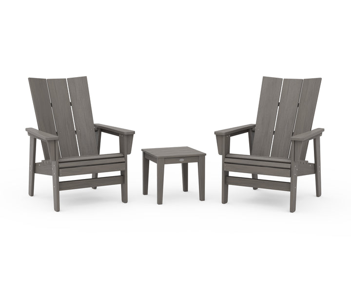 POLYWOOD® 3-Piece Modern Grand Upright Adirondack Set
