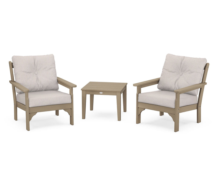 POLYWOOD® Vineyard 3-Piece Deep Seating Set