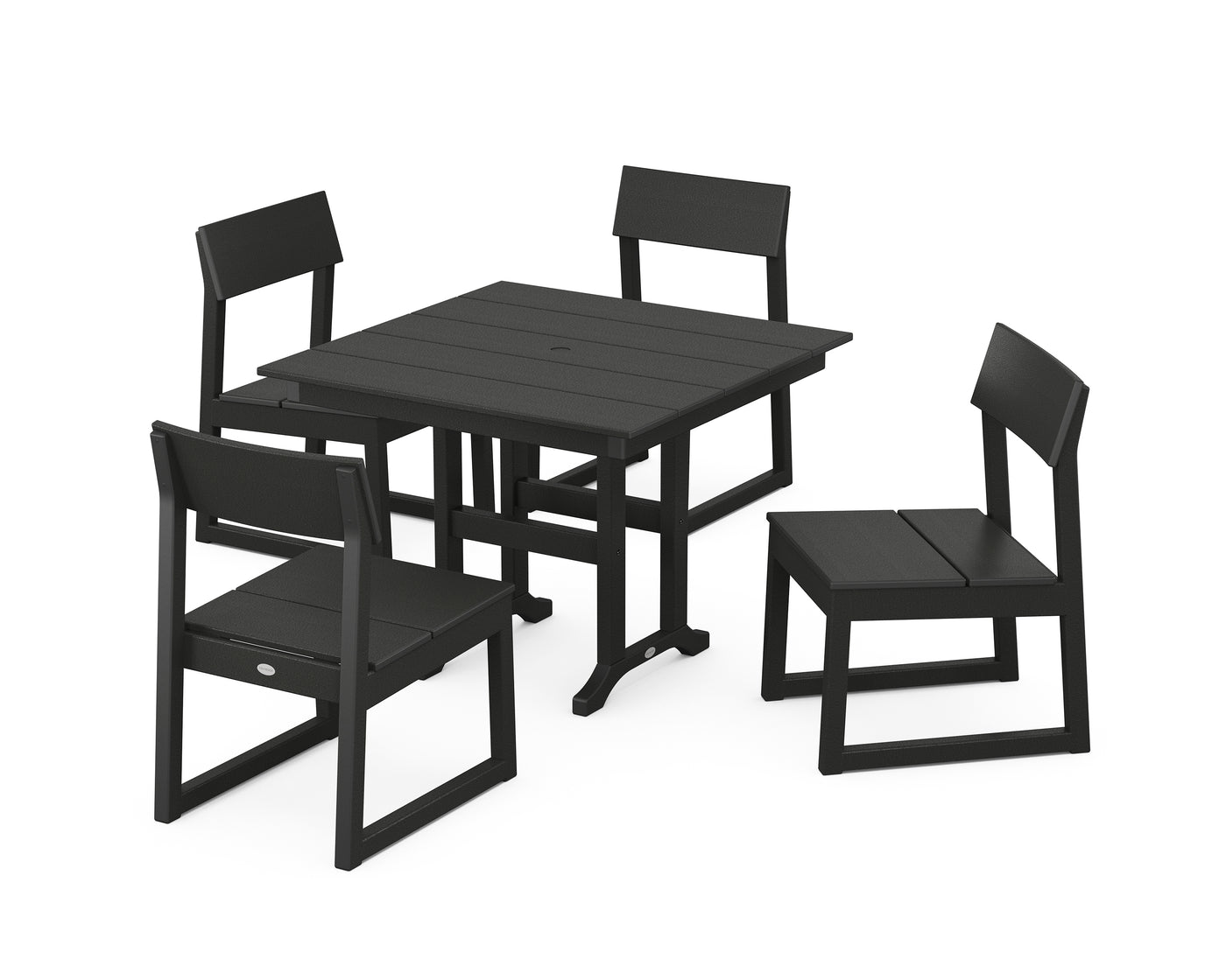 EDGE Side Chair 5-Piece Farmhouse Dining Set