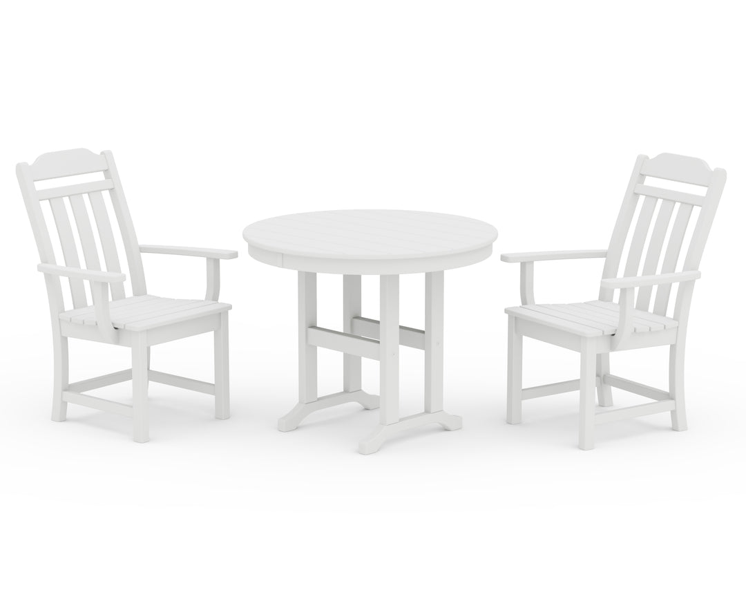 Country Living Cottage 3-Piece Farmhouse Dining Set