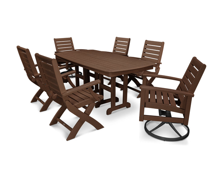 POLYWOOD® Signature 7-Piece Swivel Dining Set