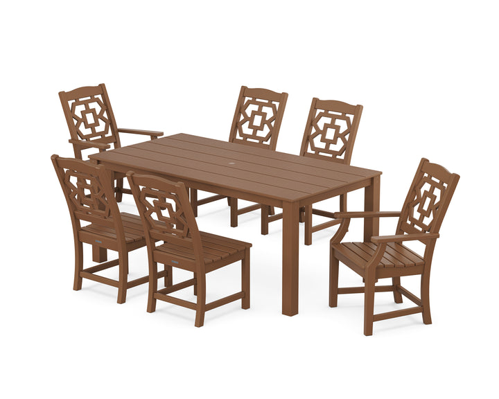 Martha Stewart by POLYWOOD® Chinoiserie 7-Piece Parsons Dining Set