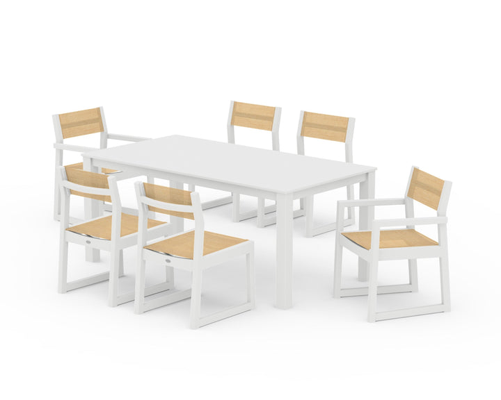POLYWOOD® EDGE Sling 7-Piece Parsons Dining Set