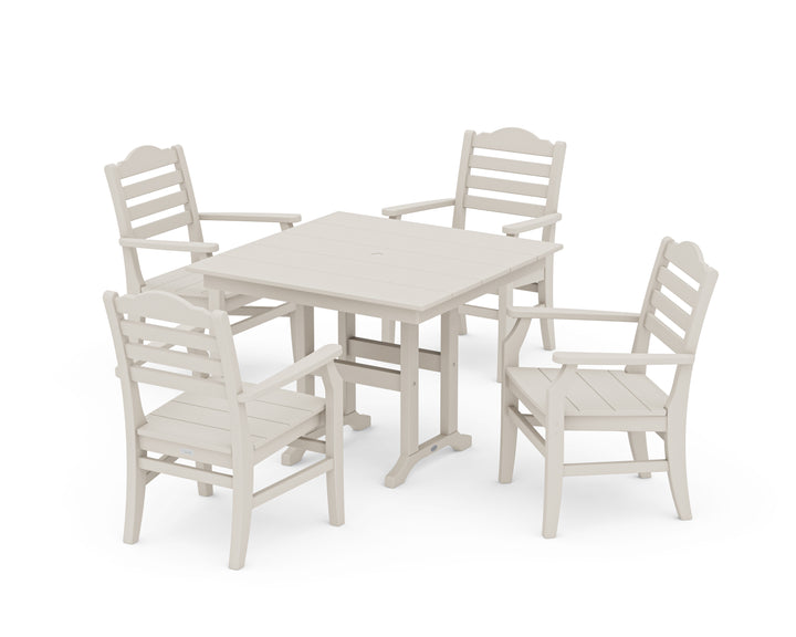 POLYWOOD® Savannah 5-Piece Farmhouse Dining Set
