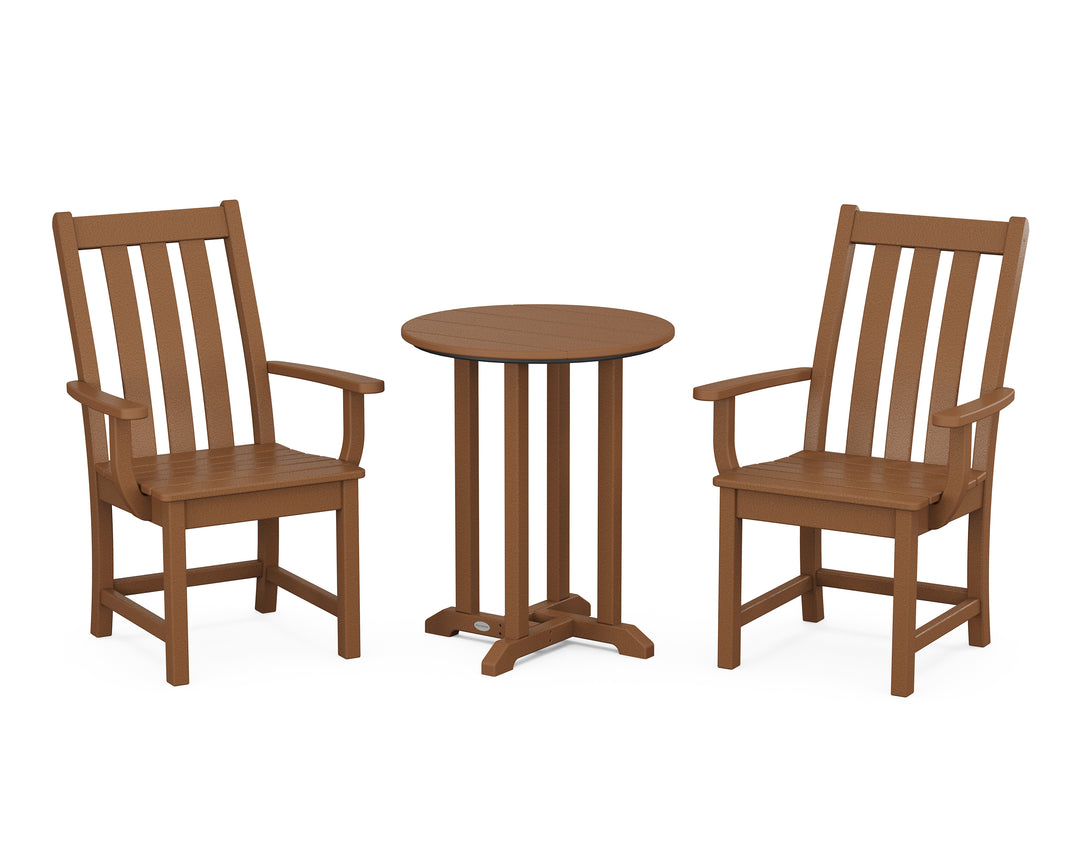 POLYWOOD® Vineyard 3-Piece Round Bistro Dining Set