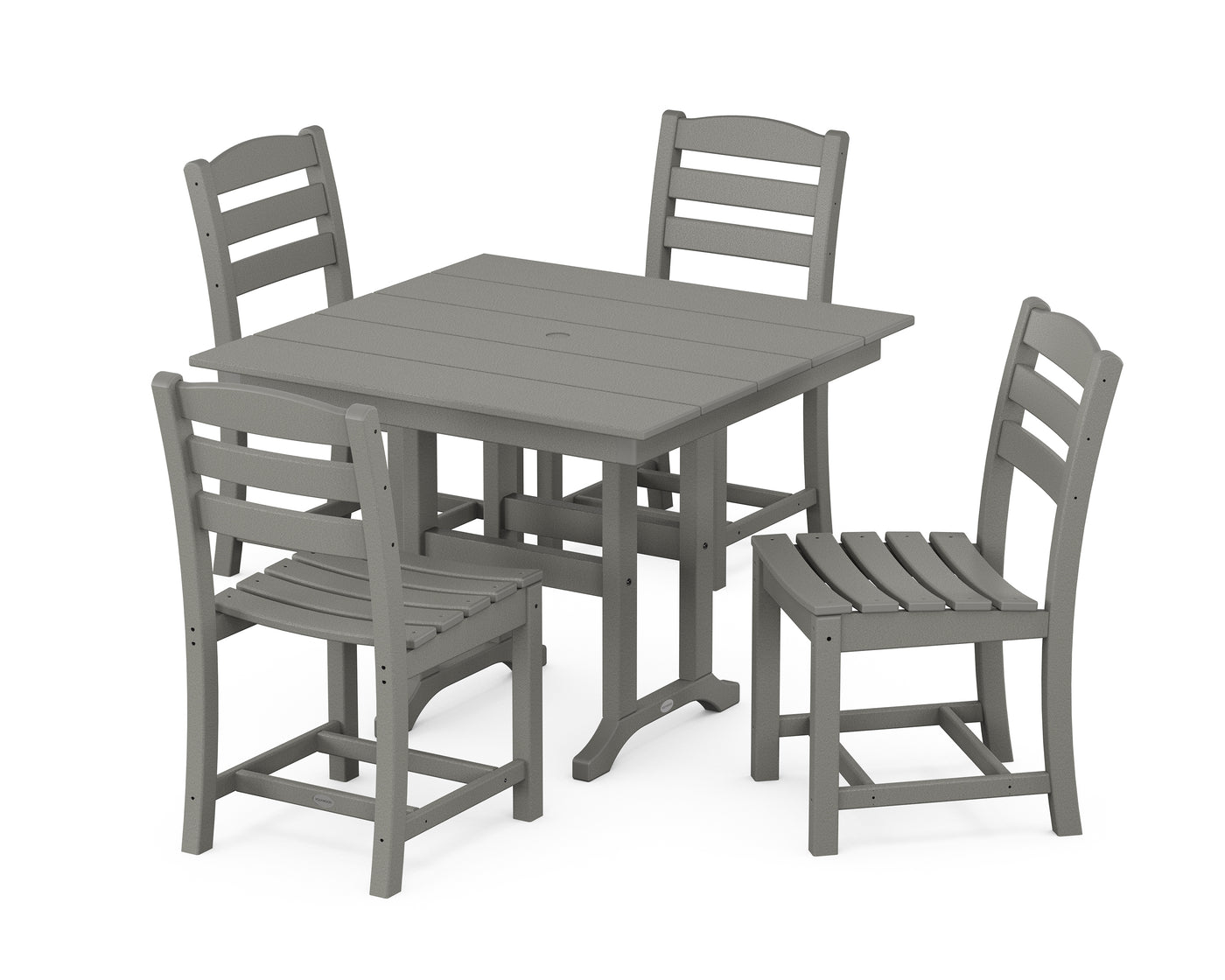 La Casa CafŽ Side Chair 5-Piece Farmhouse Dining Set