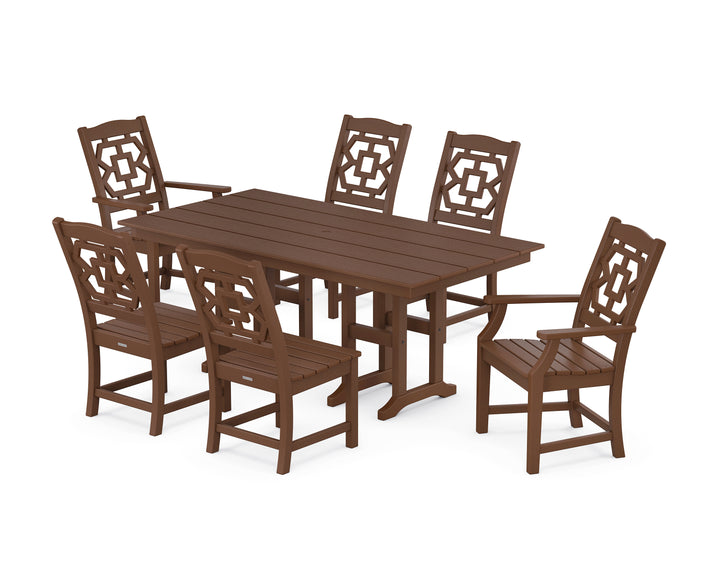 Martha Stewart by POLYWOOD® Chinoiserie 7-Piece Farmhouse Dining Set