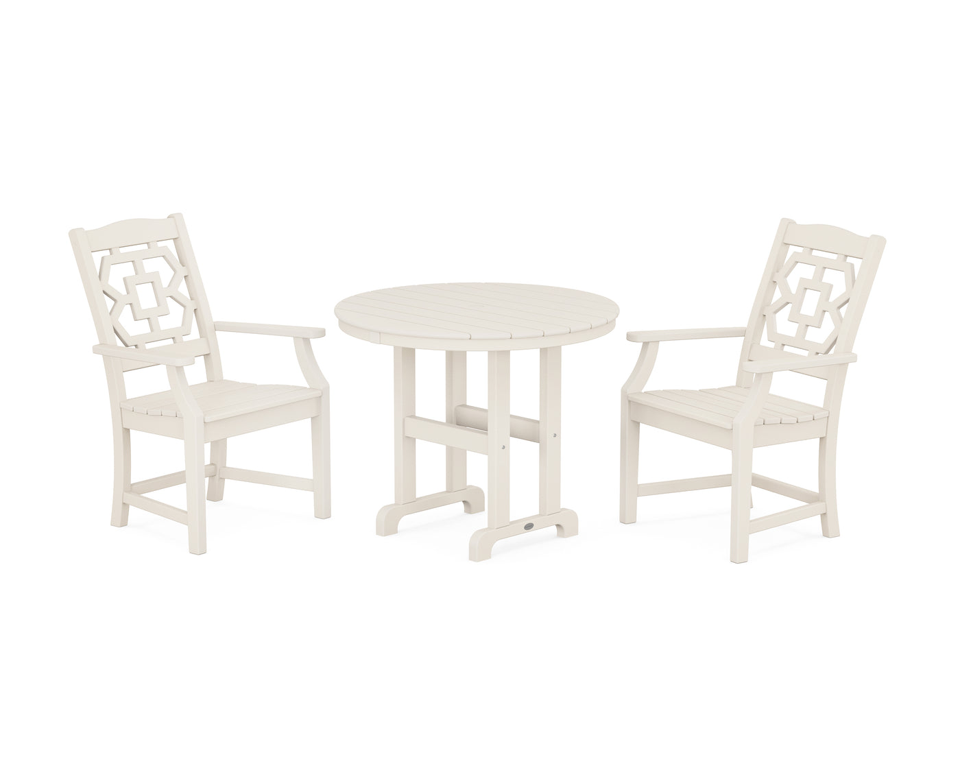 Chinoiserie 3-Piece Farmhouse Dining Set