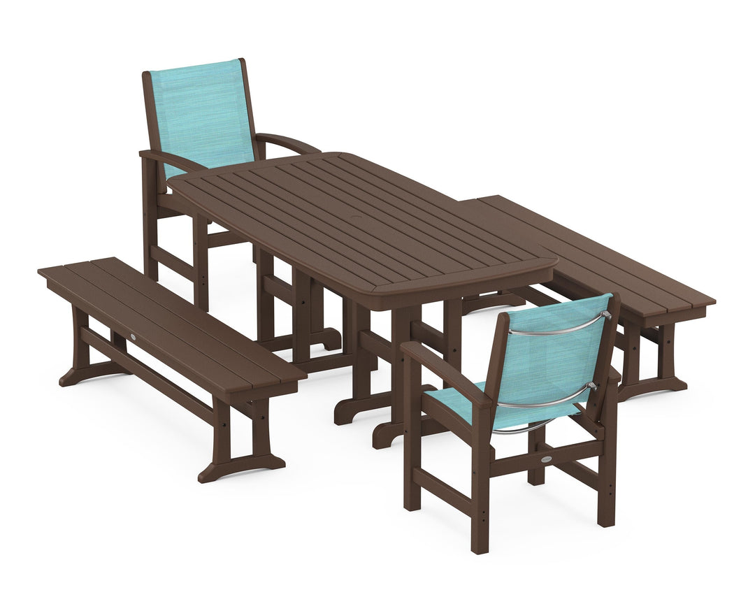 POLYWOOD® Coastal 5-Piece Dining Set