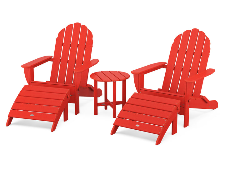 POLYWOOD® Classic Oversized Adirondack 5-Piece Casual Set