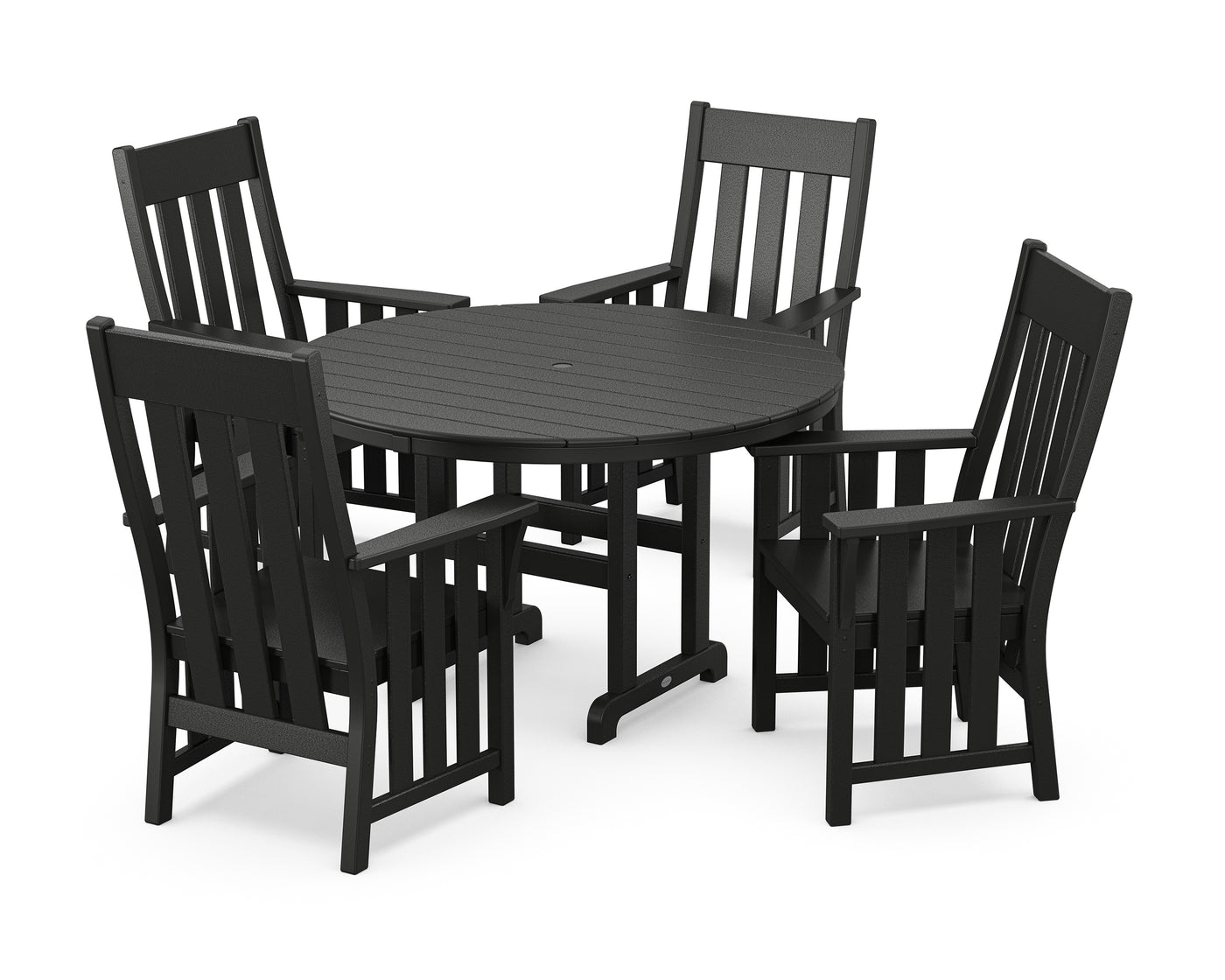 Acadia 5-Piece Round Farmhouse Dining Set