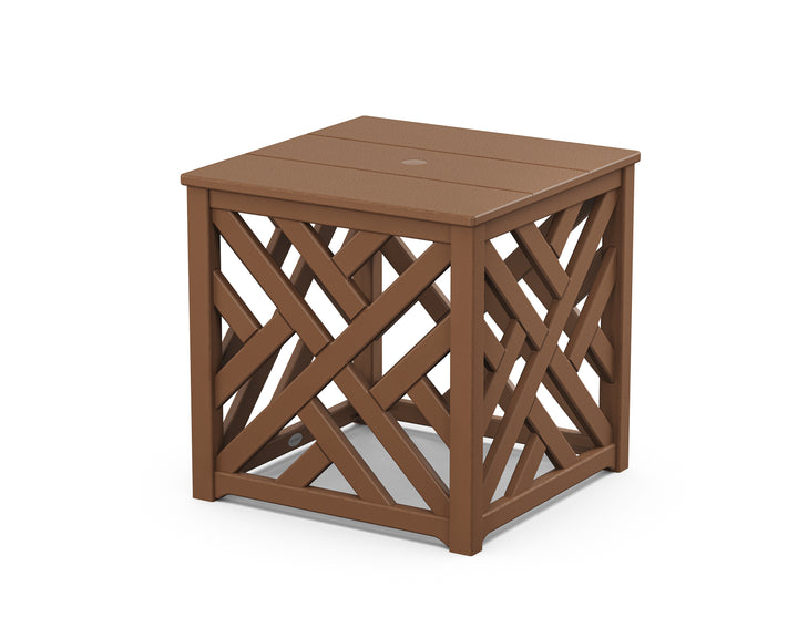 POLYWOOD® Chippendale Umbrella Stand Accent Table