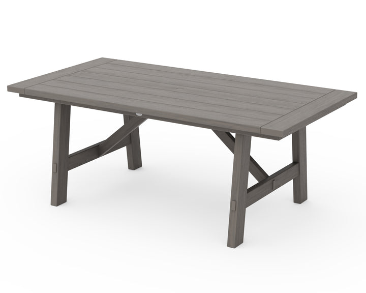 POLYWOOD® Rustic Farmhouse 39" x 75" Dining Table