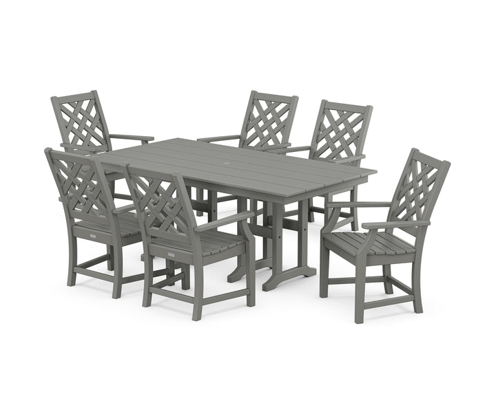 Country Living Wovendale Arm Chair 7-Piece Farmhouse Dining Set