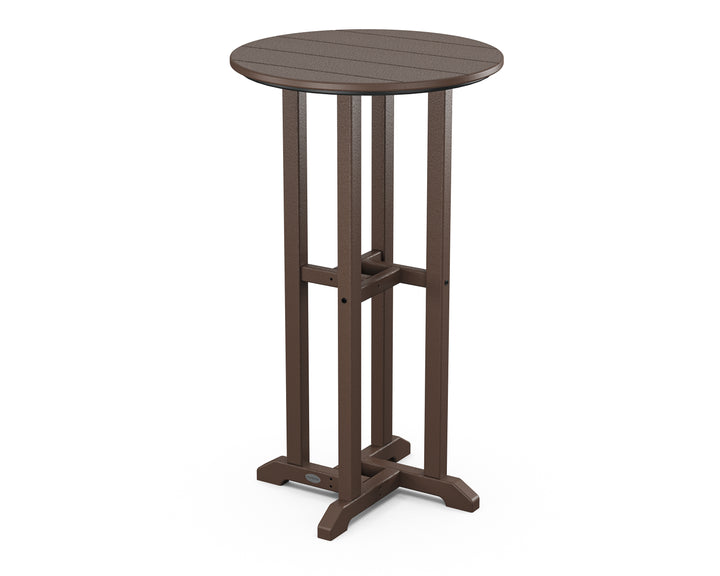POLYWOOD® 24" Round Farmhouse Bar Bistro Table