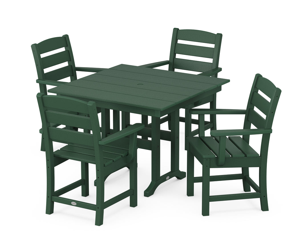 POLYWOOD® Lakeside 5-Piece Farmhouse Dining Set