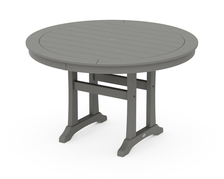 POLYWOOD® Nautical Trestle 48" Round Dining Table