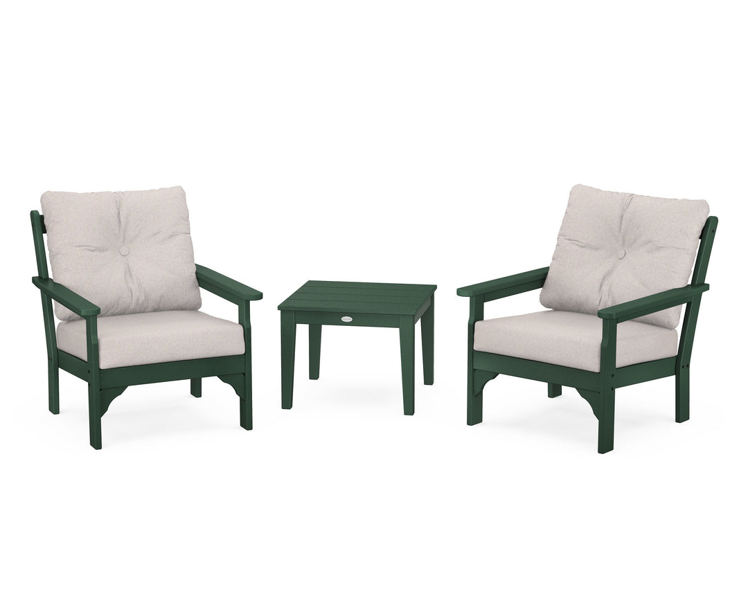 POLYWOOD® Vineyard 3-Piece Deep Seating Set