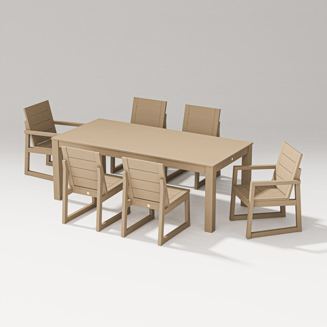 PW Designer Series Elevate 7-Piece Parsons Table Dining Set
