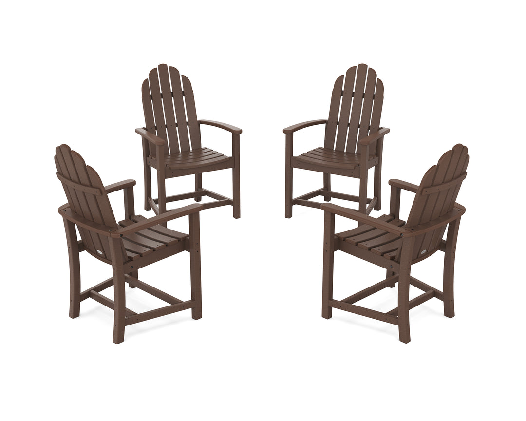 POLYWOOD® Classic 4-Piece Upright Adirondack Conversation Set