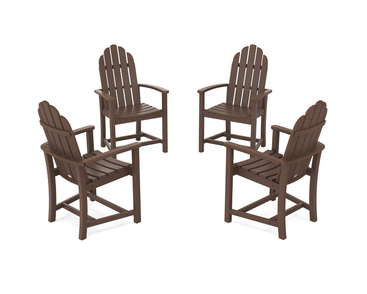 POLYWOOD® Classic 4-Piece Upright Adirondack Conversation Set