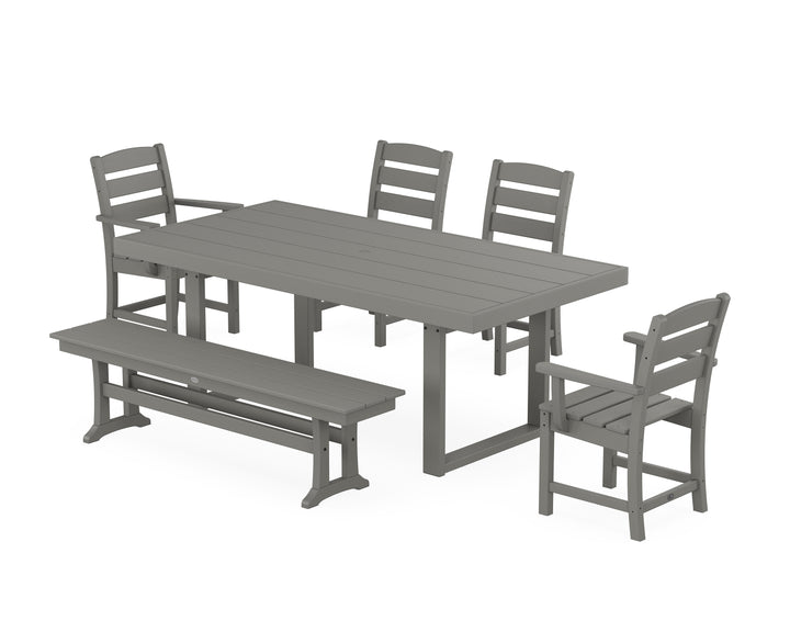 POLYWOOD® Lakeside 6-Piece Dining Set with Bench