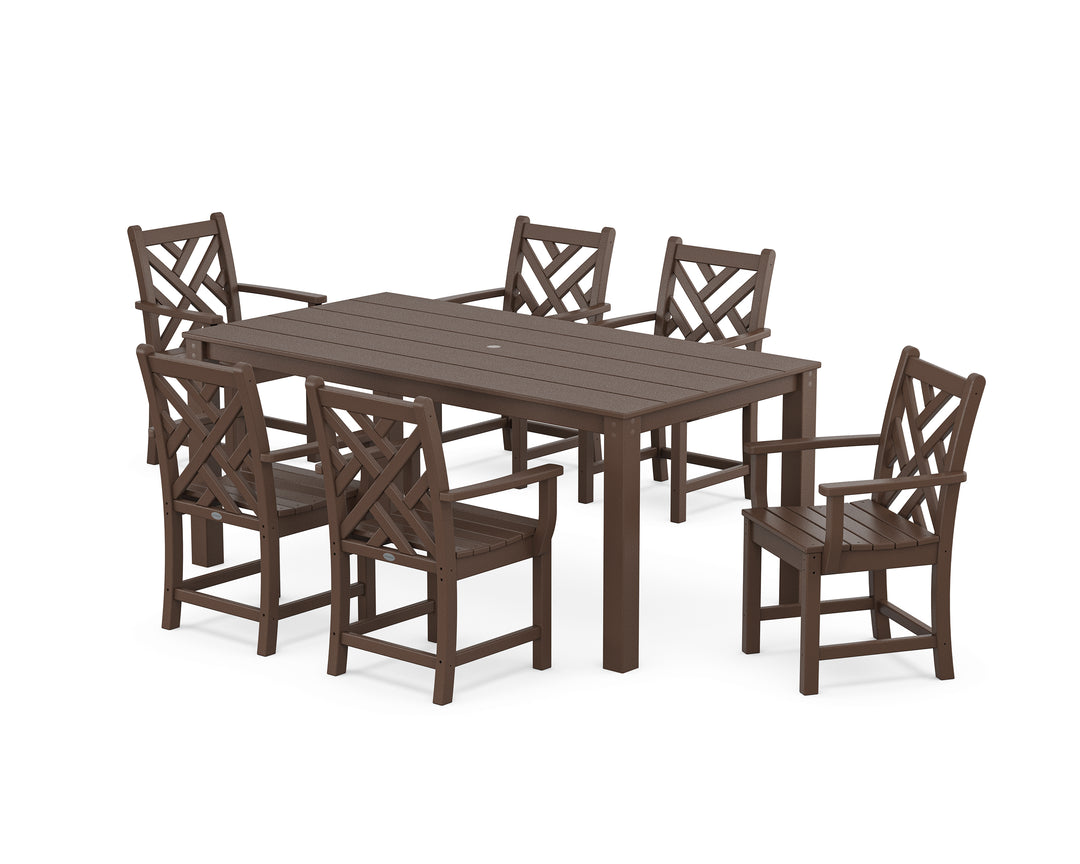 POLYWOOD® Chippendale Arm Chair 7-Piece Parsons Dining Set