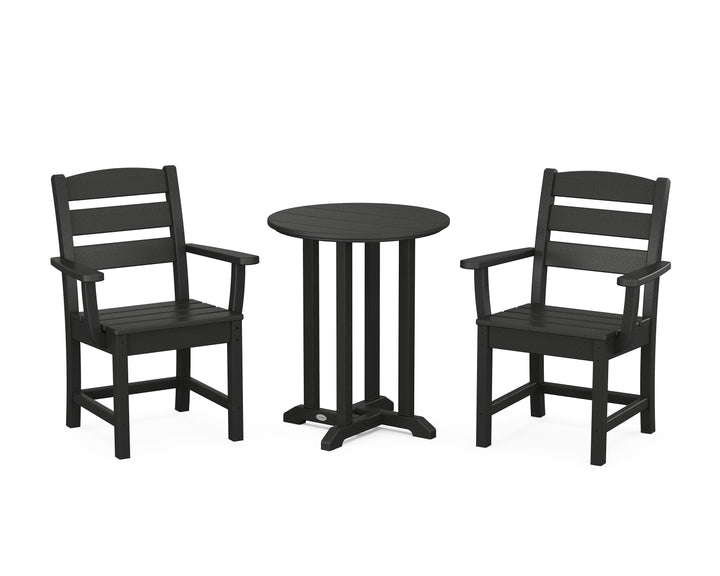 POLYWOOD® Lakeside 3-Piece Round Bistro Dining Set