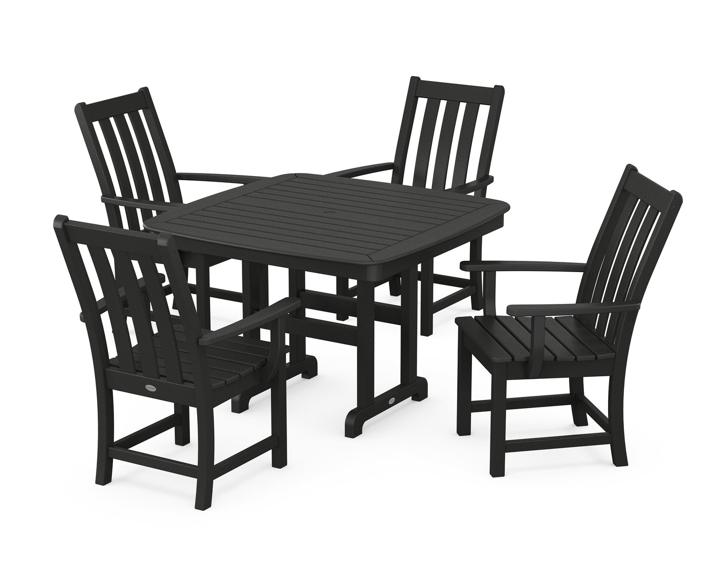 Vineyard 5-Piece Dining Set with Trestle Legs