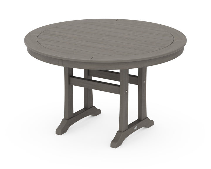 POLYWOOD® Nautical Trestle 48" Round Dining Table