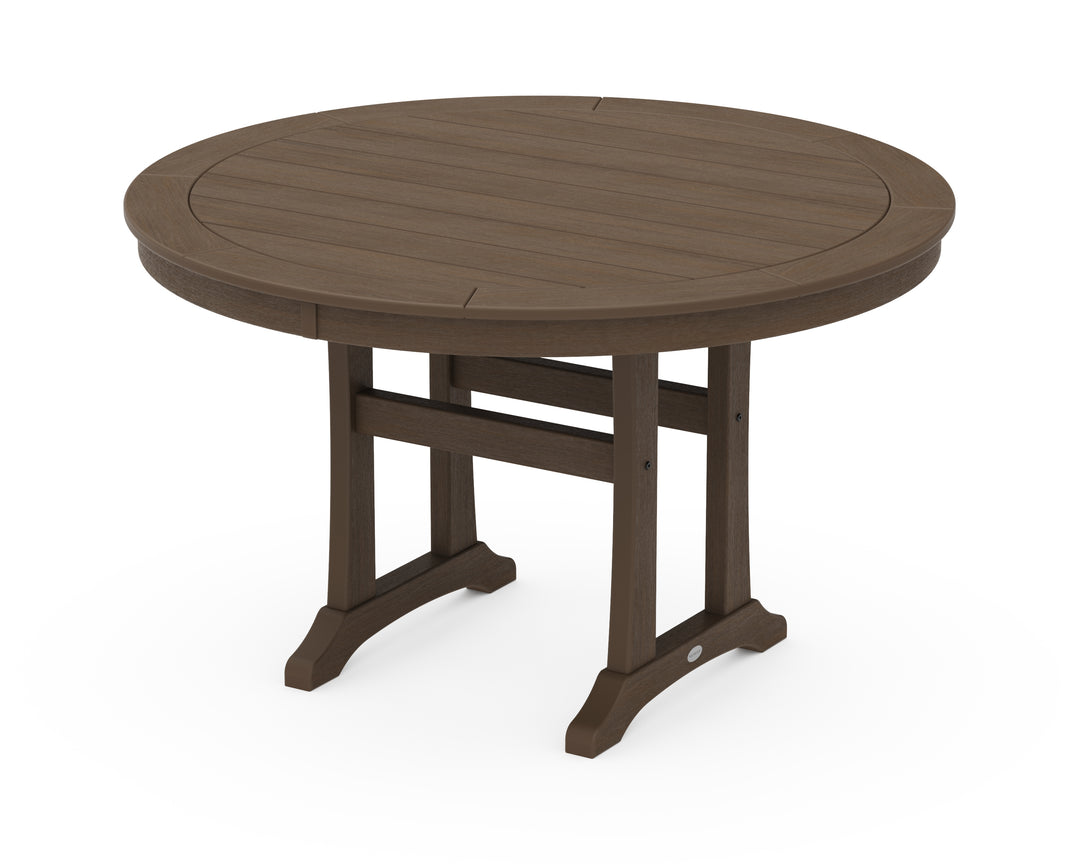 POLYWOOD® Nautical Trestle 48" Round Dining Table