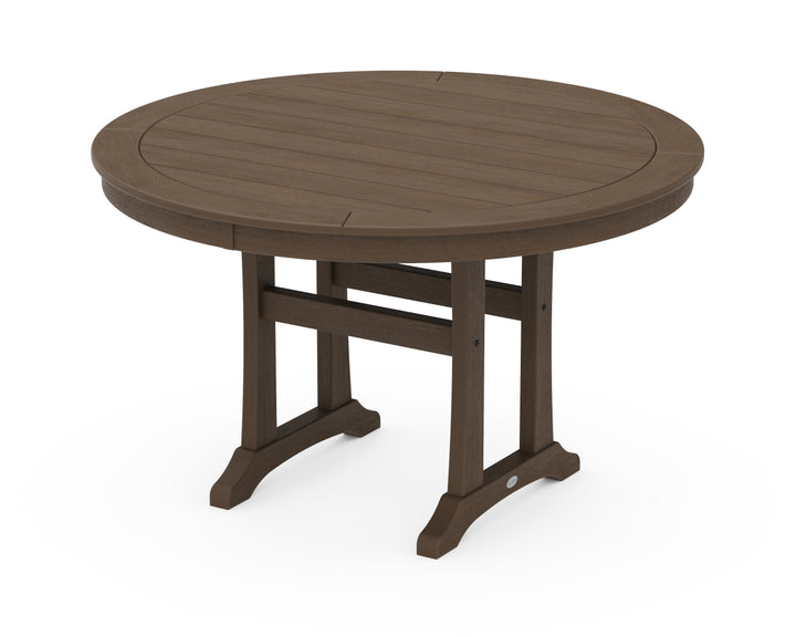 POLYWOOD® Nautical Trestle 48" Round Dining Table