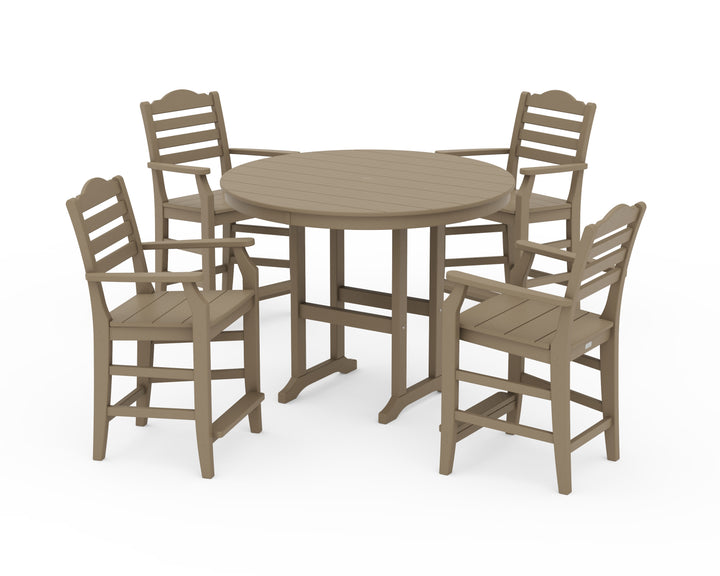 Draper James™ by  POLYWOOD® Savannah 5-Piece Round Farmhouse Counter Set