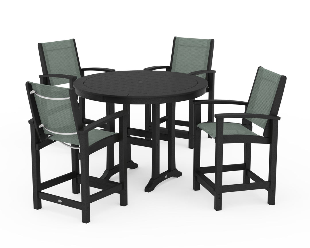 POLYWOOD® Coastal 5-Piece Counter Set