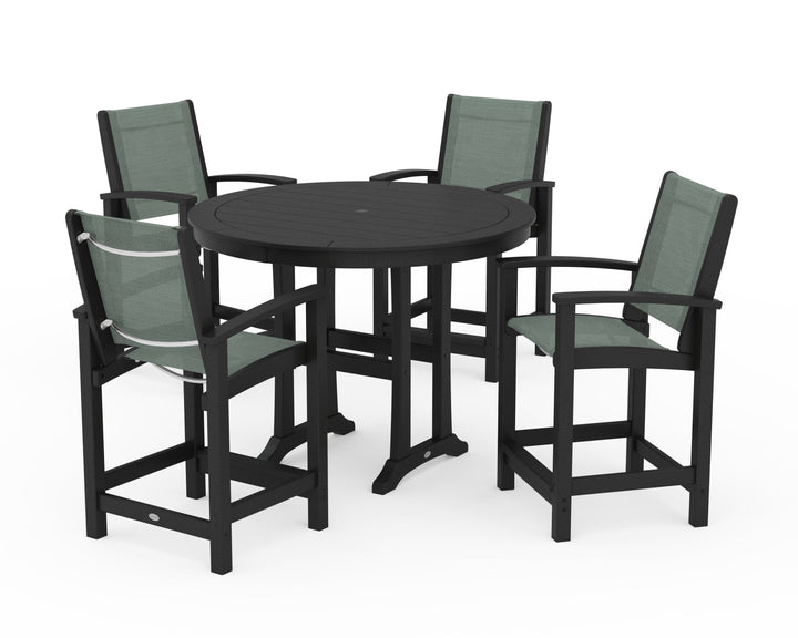 POLYWOOD® Coastal 5-Piece Counter Set