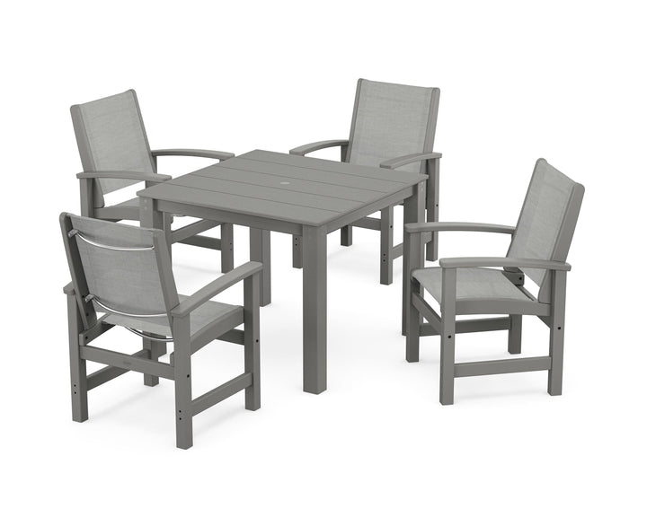 POLYWOOD® Coastal 5-Piece Parsons Dining Set