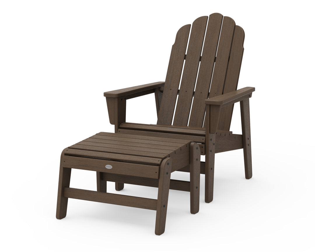 POLYWOOD® Vineyard Grand Upright Adirondack Chair with Ottoman