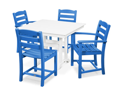 La Casa CafŽ 5-Piece Farmhouse Dining Set with Trestle Legs