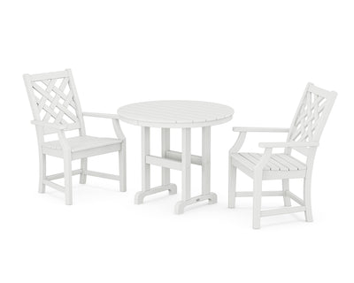 Wovendale 3-Piece Farmhouse Dining Set