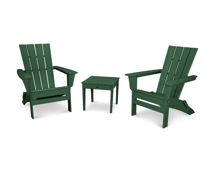 POLYWOOD® Quattro Folding Chair 3-Piece Adirondack Set