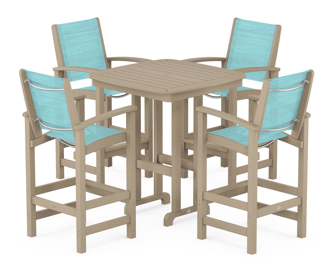 POLYWOOD® Coastal 5-Piece Bar Set