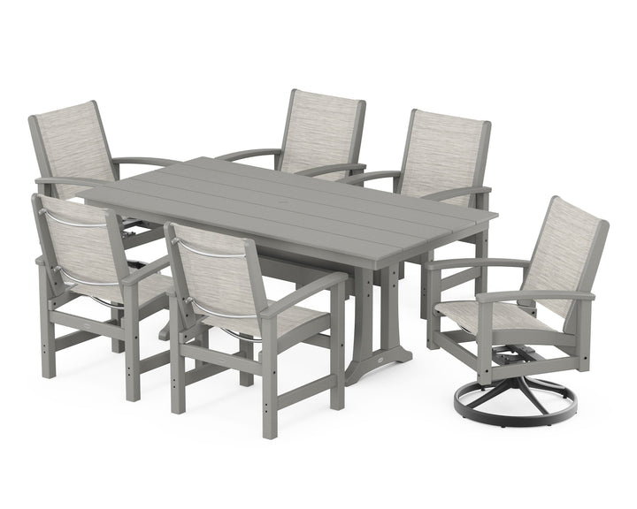 POLYWOOD® 7 Piece Coastal Dining Set
