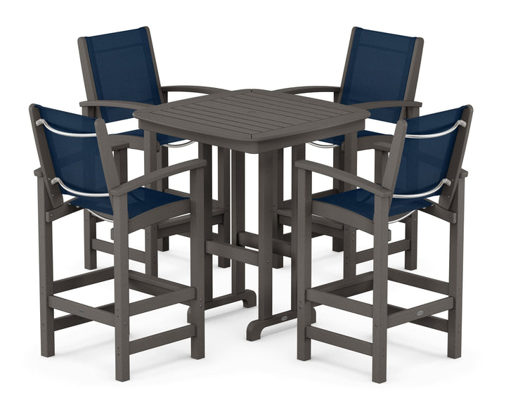 POLYWOOD® Coastal 5-Piece Bar Set